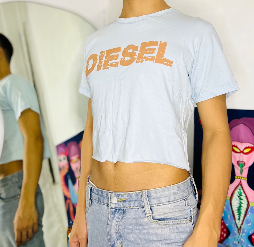 Diesel Tube Crop Top, Women's Fashion, Tops, Sleeveless on Carousell