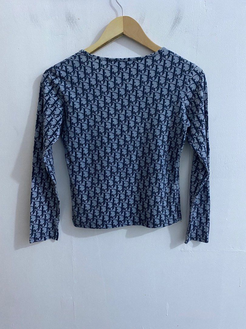 dior monogram long sleeve top
