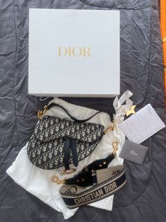 Dior Vintage Oblique Mini Saddle Bag (SHF-23257) – LuxeDH