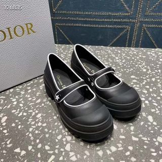Dior Women CD Shoes D-Doll 2.0 Pump Black Supple Calfskin 3.5 cm Heel