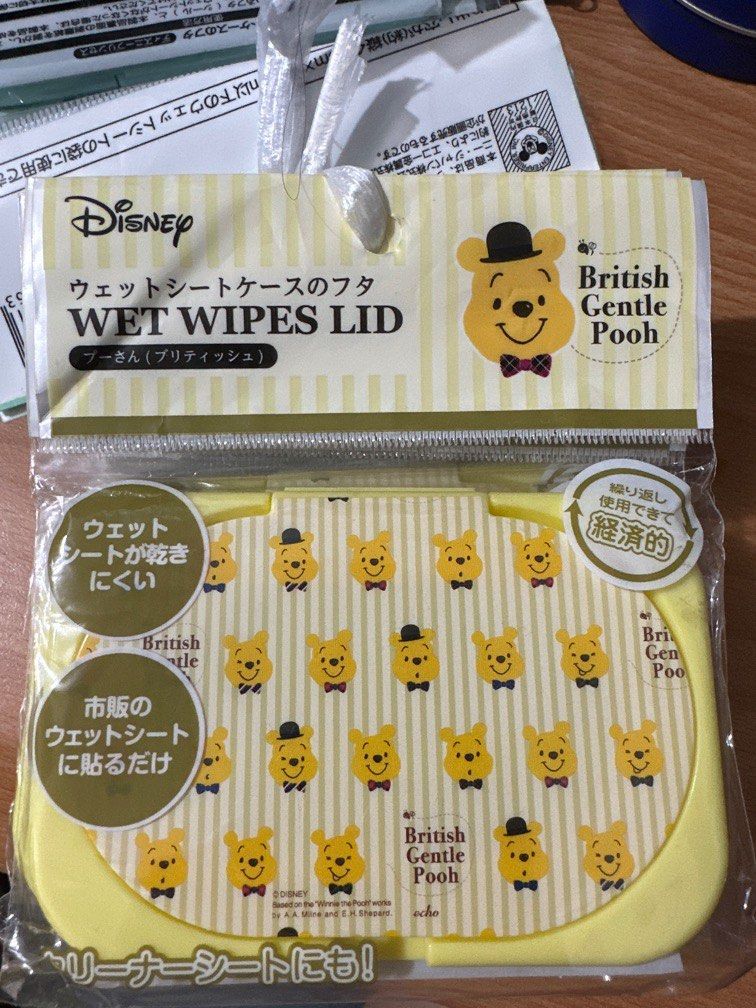 Disney wet wipes lid (Category: Diapers & Baby Wipes) located in Manila. Submitted by eicho (Listing ID 1263476645, Image 1). Description: Disney wet wipes lid 5 pcs for 100 pesos only.
