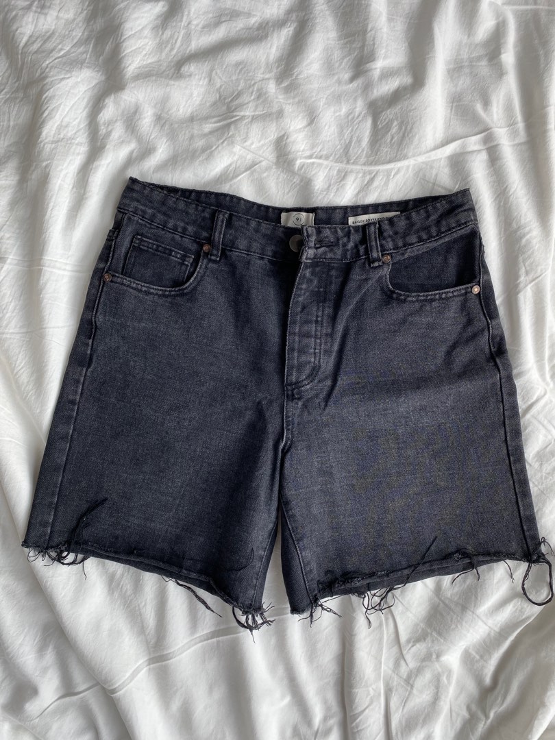 Baggy distressed shop jean shorts