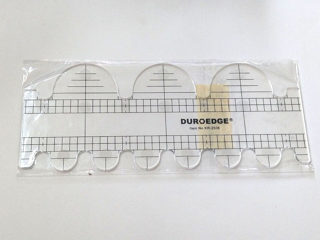 Duroedge Wave Ruler (Short) - Quilting Ruler (KR-2536) - Big Semi ...