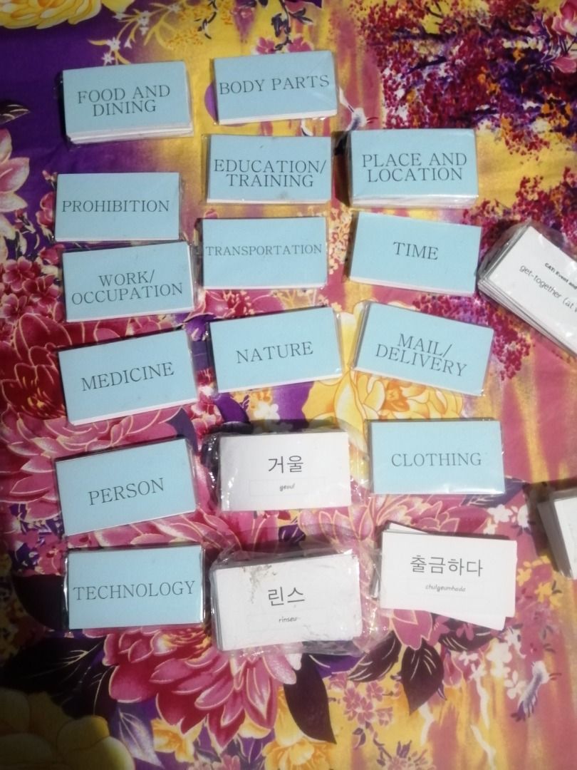 EPS TOPIK Reviewer Book 1 & Book 2 with KOREAN FLASH CARDS, Hobbies