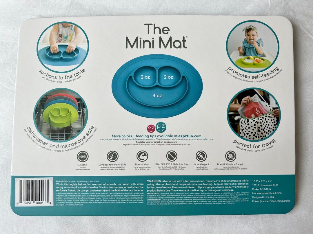 Ezpz Minimat Baby Plate, Babies & Kids, Nursing & Feeding, Weaning ...