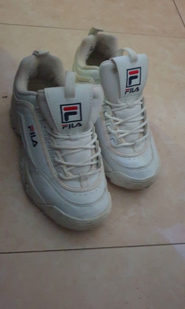 FILA White Shoes for Sale Korea made