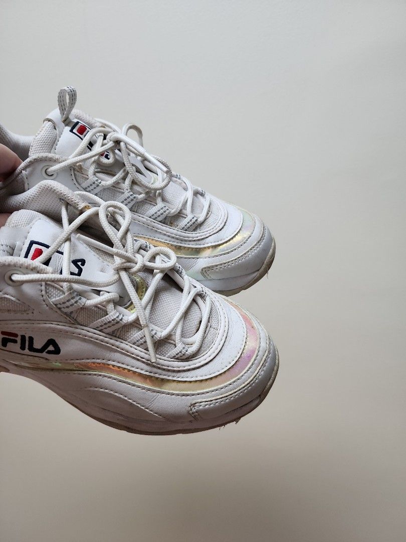 Fila white shoes US6 like new Women s Fashion Footwear Sneakers