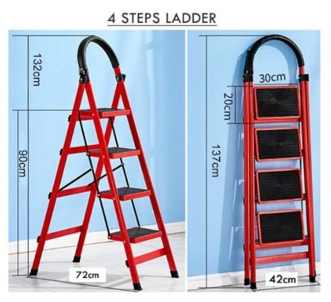Foldable Ladder/ Compact and Light Ladder / Foldable Large Board Ladder ...