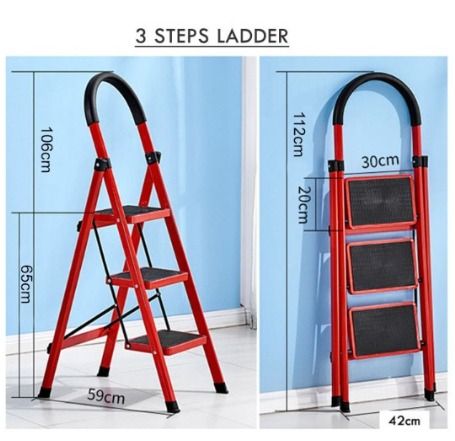 Foldable Ladder/ Compact and Light Ladder / Foldable Large Board Ladder ...