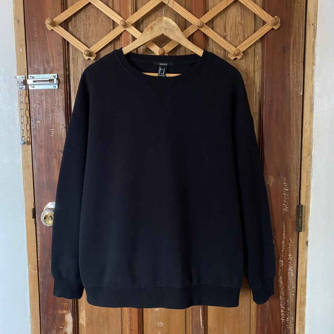 Forever 21 black sweatshirt online