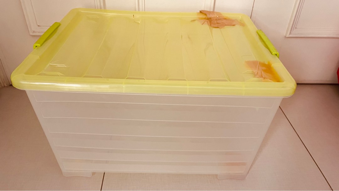 Free Xl Size Storage Box Furniture Home Living Home Improvement buy-large-storage-boxes-with-lids-fabric-3pcs-pack-foldable-cardboard