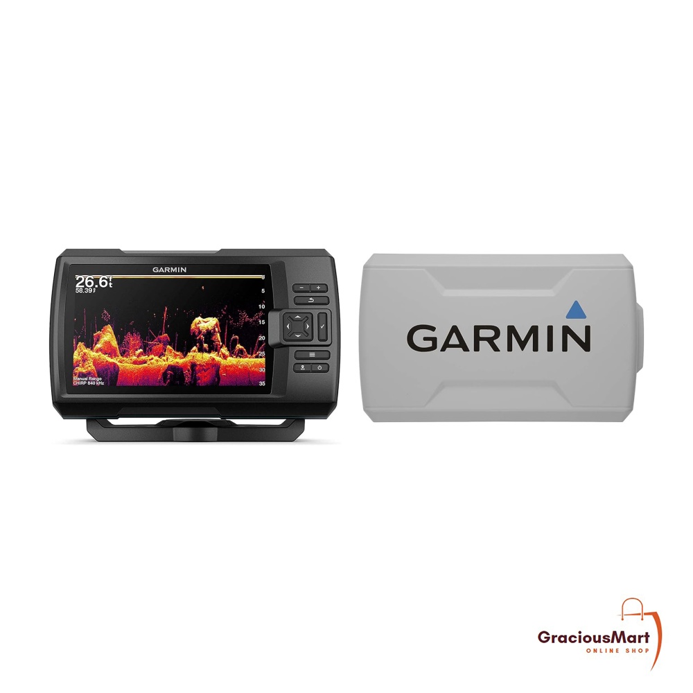 Garmin Striker Vivid 7cv Bundle with Transducer and Protective Cover, 7