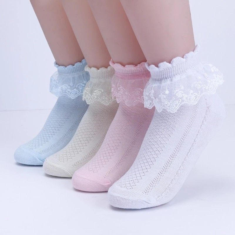 Girls Lace Socks - Short