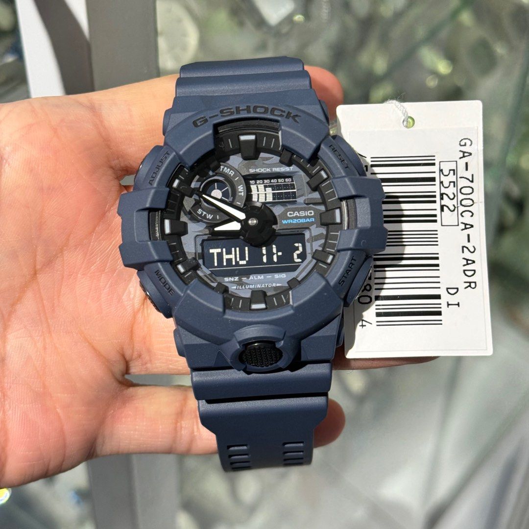 G SHOCK GA 700CA 2ADR BLUE CAMOUFLAGE