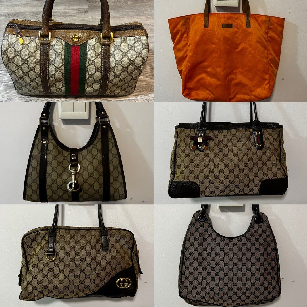 authentic gucci small tote bag, Luxury, Bags & Wallets on Carousell