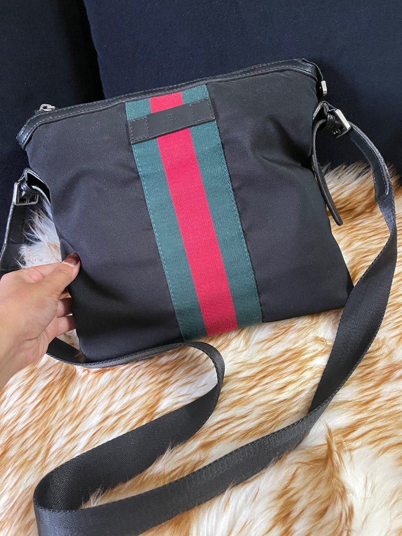 Gucci men's sling backpacks sales