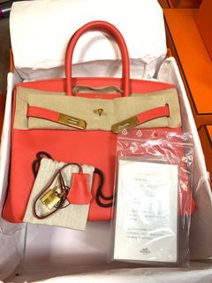 Hermès Birkin 35 H Orange Togo Bag in 2023