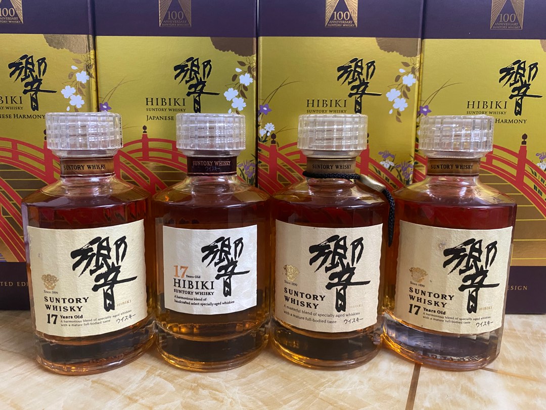 Hibiki響17年中樣酒辦x4支180ml 不散一齊出, 嘢食& 嘢飲, 酒精飲料 