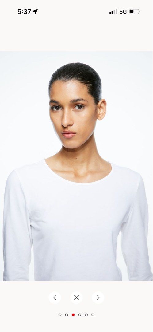 H&m basic white tee discount