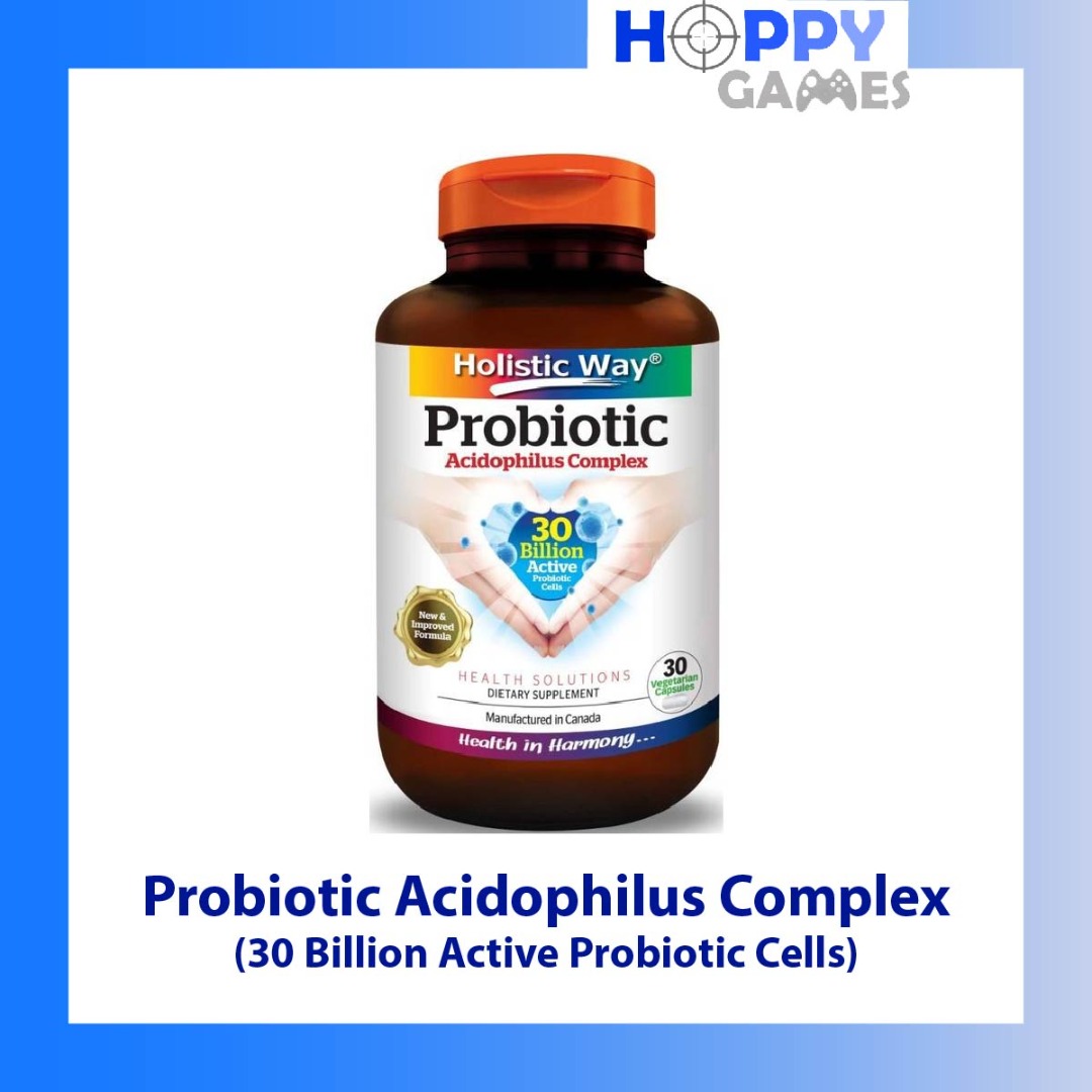 Holistic Way Probiotic Acidophilus Complex 30 Billion (30 tablets) Good