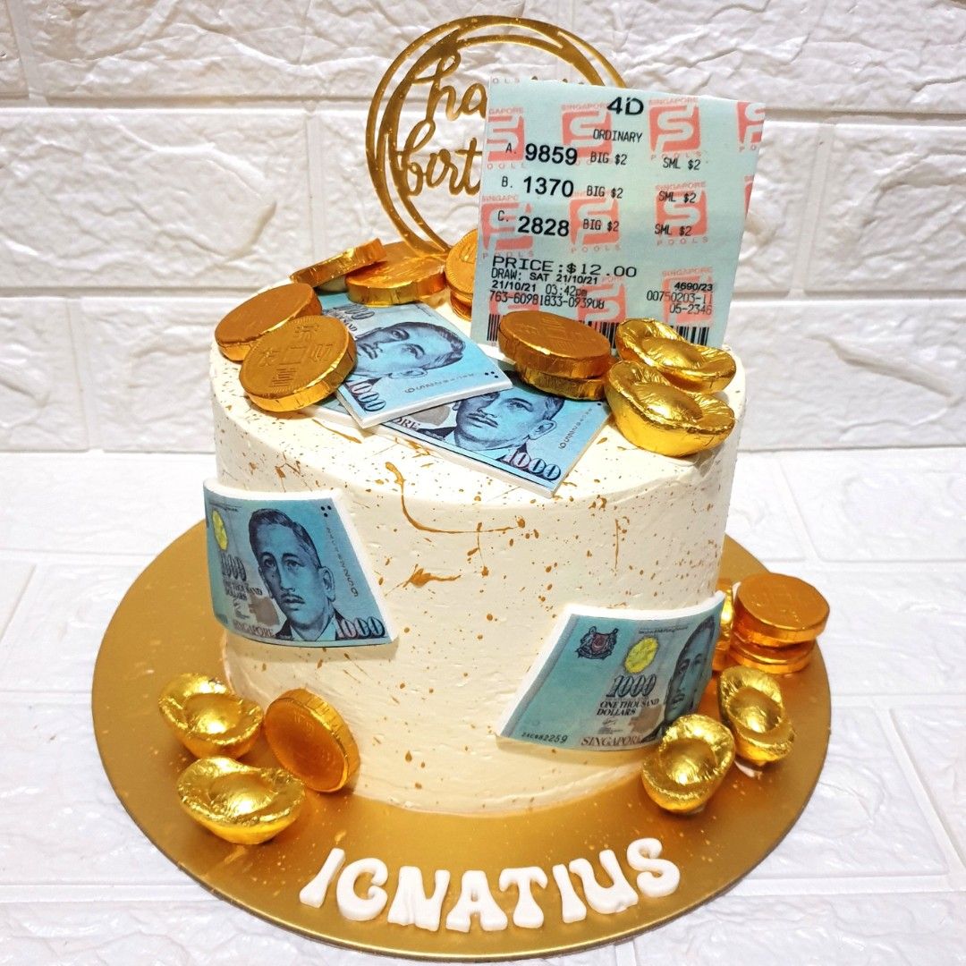 Huat Ah! Money 4D Pull Cake., Food & Drinks, Homemade Bakes on Carousell