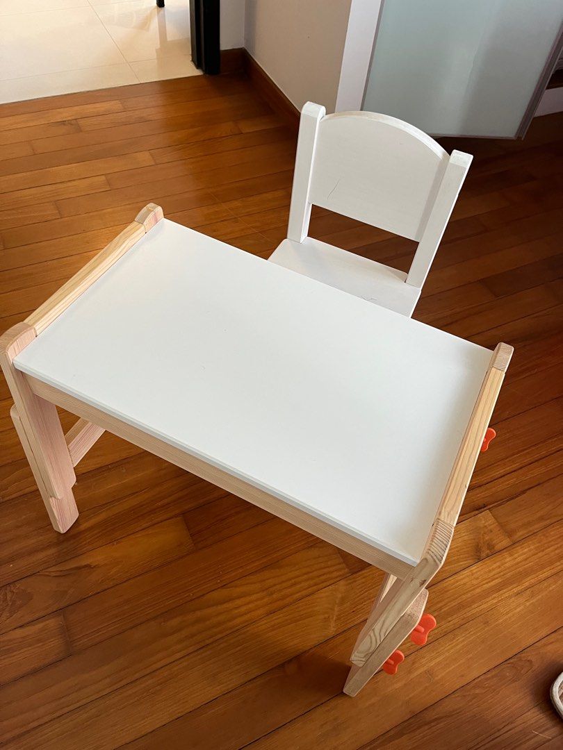 IKEA child desk and chair kids wood table, Babies & Kids, Baby Nursery & Kids Furniture, Kids