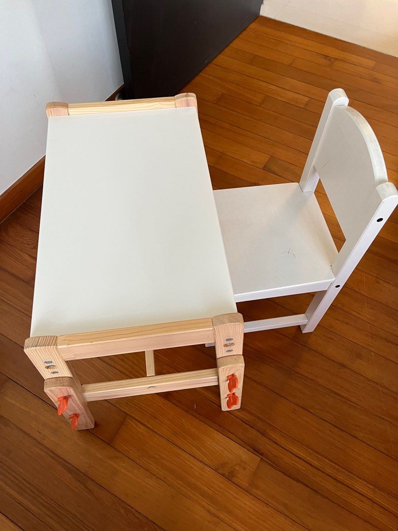 IKEA child desk and chair kids wood table, Babies & Kids, Baby Nursery & Kids Furniture, Kids