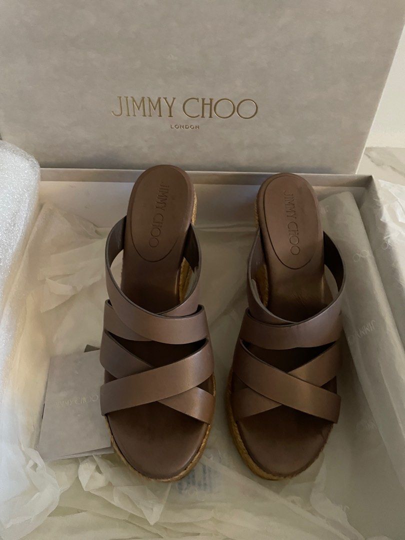 Jimmy Choo Sandals 37.5 Luxury Sneakers Footwear on Carousell