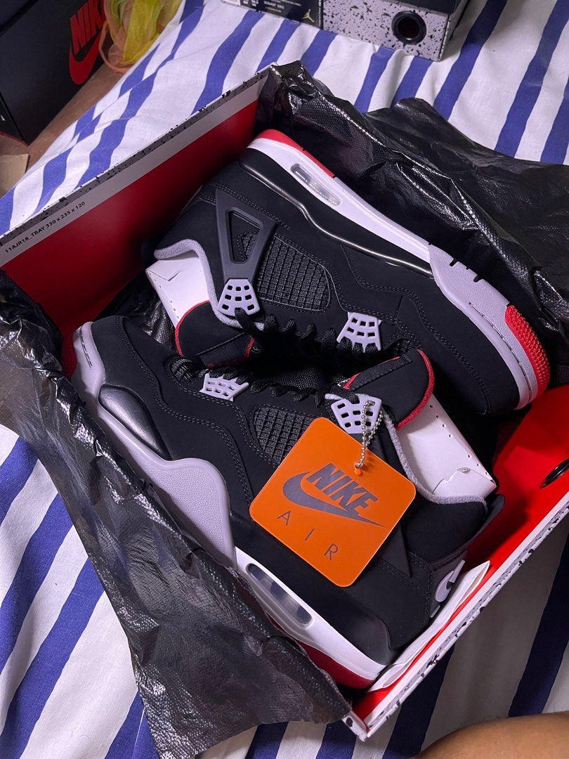 Jordan 4 bred 2019 size 8.5 Men s Fashion Footwear Sneakers