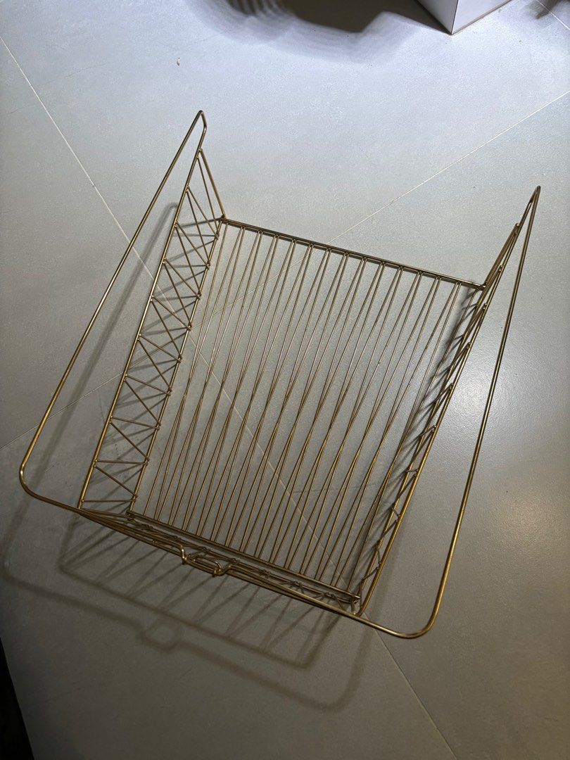 kallax wire basket ikea gold, Furniture & Home Living, Furniture
