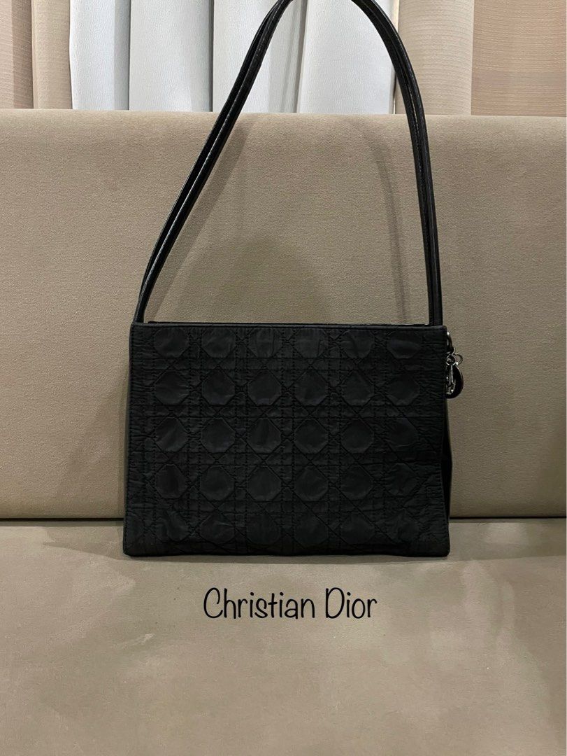 Lady Dior Nylon Quilted & Leather Shoulder Bag (Category: Luxury Bags & Wallets) located in Paranaque City. Submitted by katlouieleandicho (Listing ID 1263376045, Image 2). Description: 💯Authentic Made in Italy Rank A.
