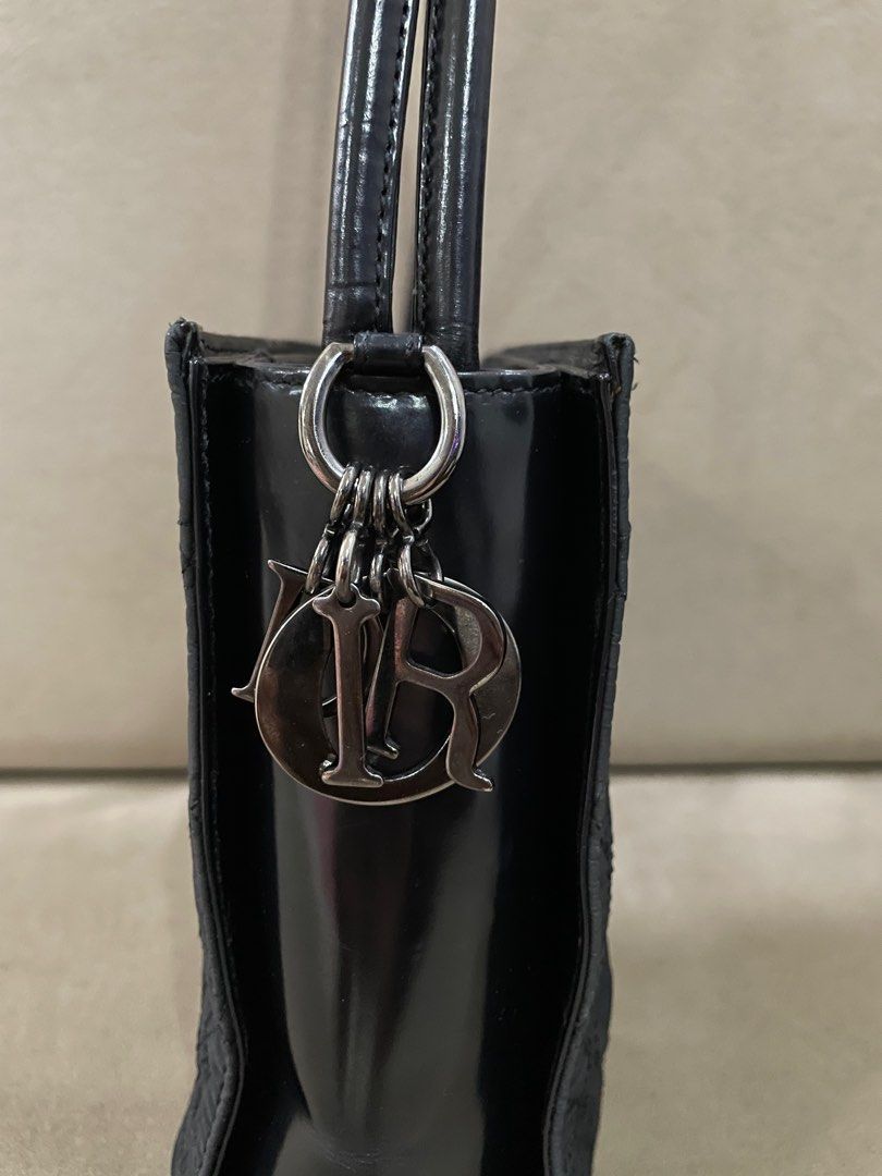 Lady Dior Nylon Quilted & Leather Shoulder Bag (Category: Luxury Bags & Wallets) located in Paranaque City. Submitted by katlouieleandicho (Listing ID 1263376045, Image 3). Description: 💯Authentic Made in Italy Rank A.