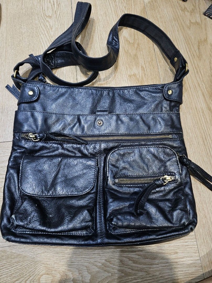 LEATHER Sling Bag Men s Fashion Bags Sling Bags on Carousell
