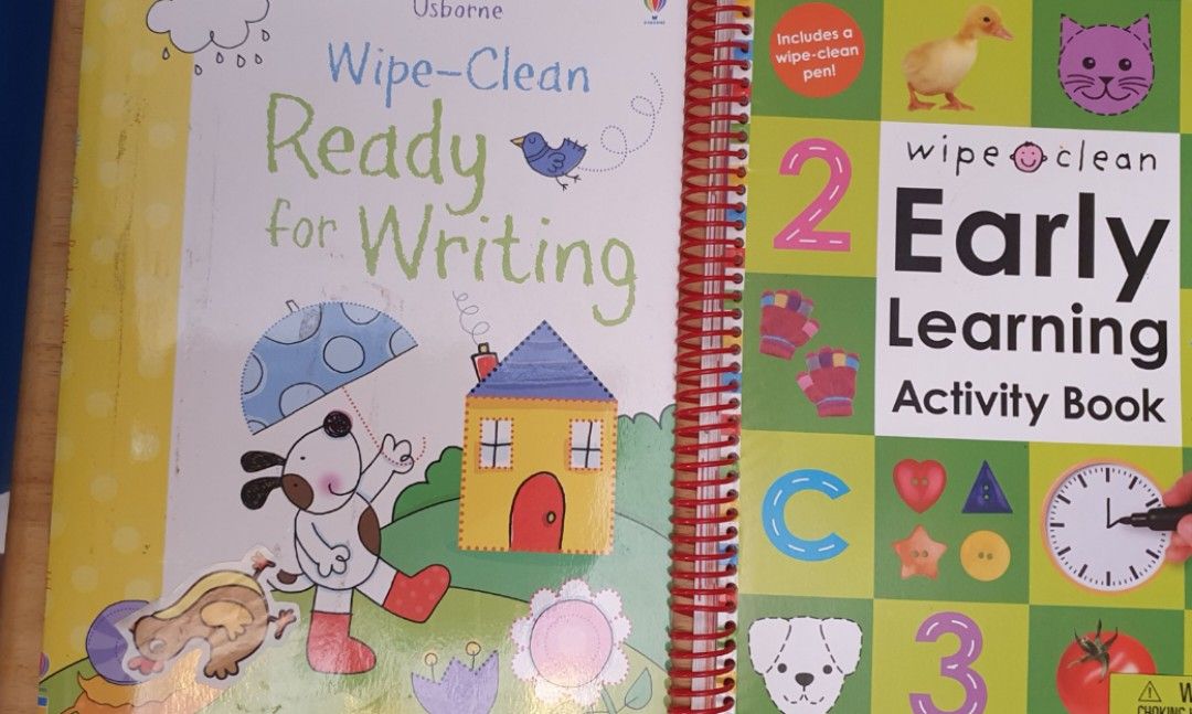 Letterland Wipe Clean Alphabet/Spelling book, Usborne wipeclean ready