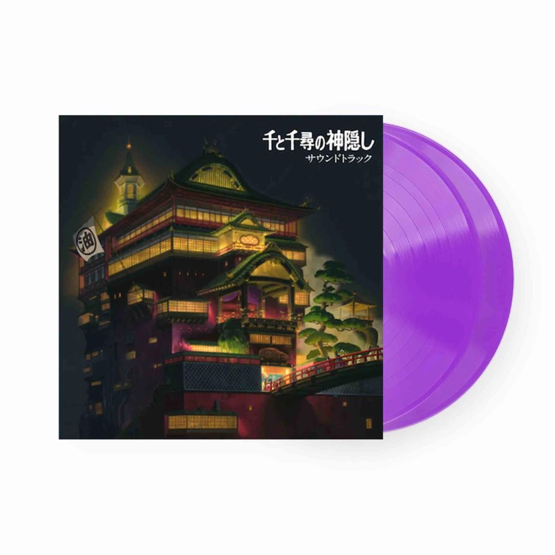 Limited Edition] Spirited Away Coloured Vinyl Record (Clear purple),  Hobbies & Toys, Music & Media, Vinyls on Carousell