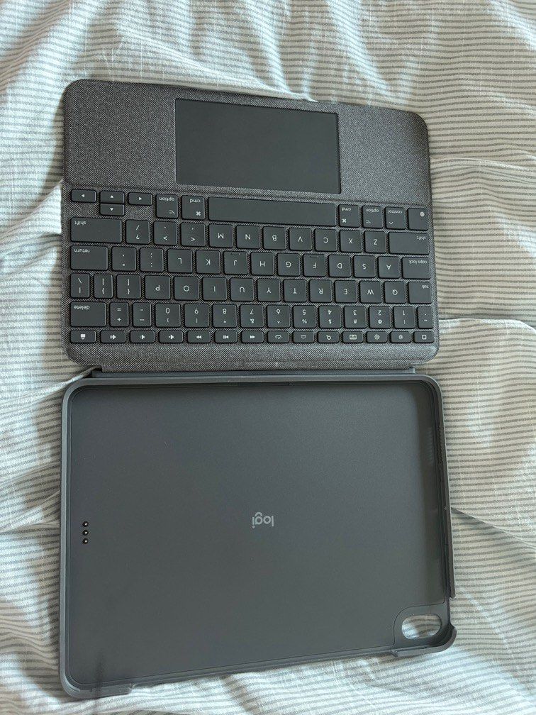 Logitech Combo Touch Backlit keyboard case with trackpad for ipad air
