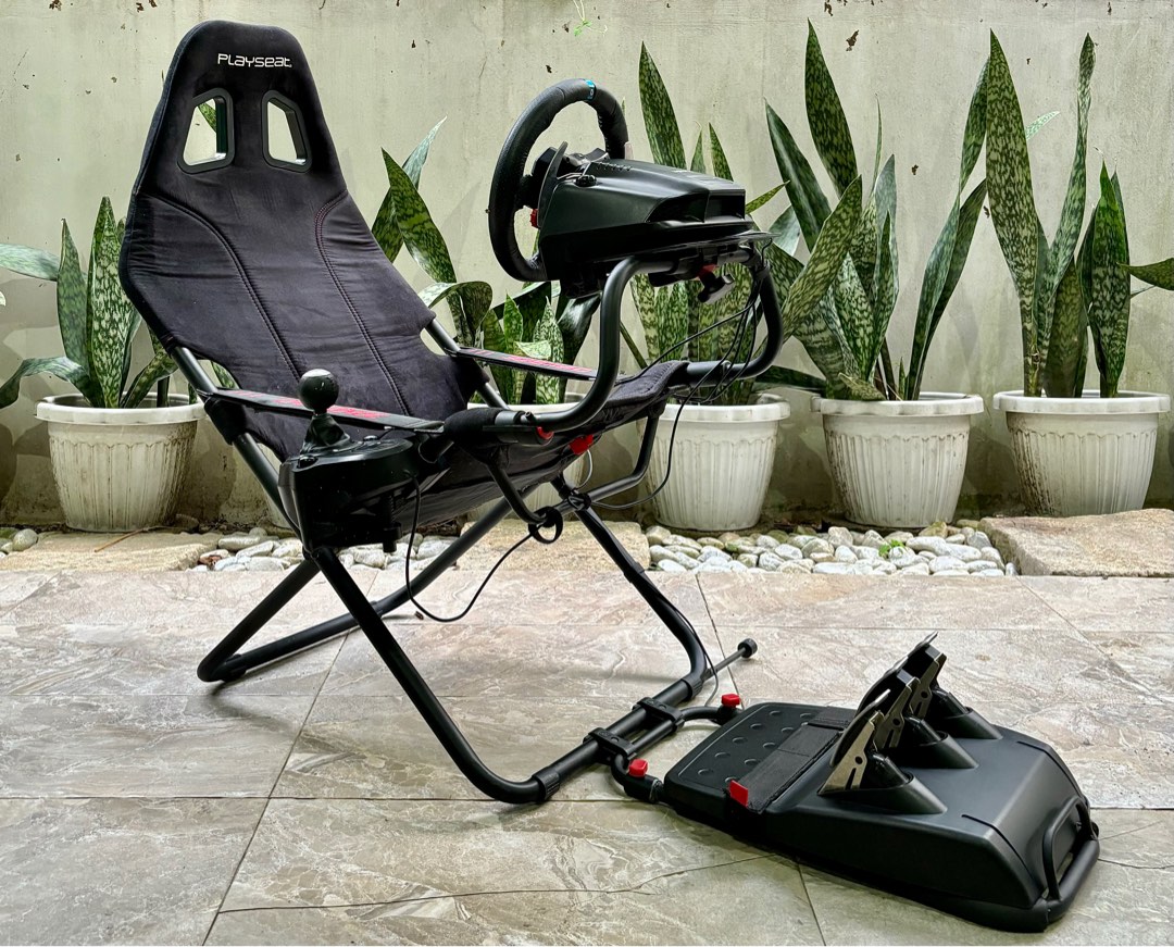 Logitech G29 Playseat Challenge Racing Sim Rig, Video Gaming, Gaming ...