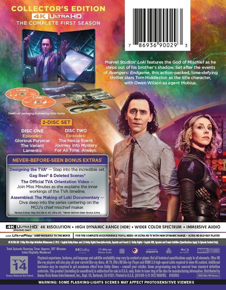 STEELBOOK - Loki Season 1 [4K UHD], Hobbies & Toys, Music & Media, CDs ...
