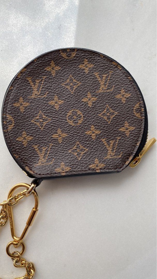 Louis Vuitton Brown x Black Micro Boite Chapeau Chain Pouch Bag