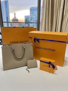 Louis Vuitton OntheGo PM Bag Dove/Cream Small S 16" M45779 NEW! SOLD  OUT