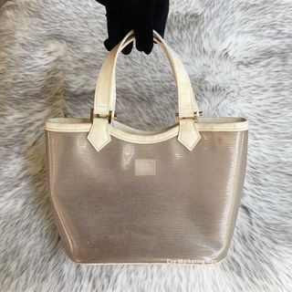 Lv clear monogram ambre cabas cruise tote, Luxury, Bags & Wallets on  Carousell