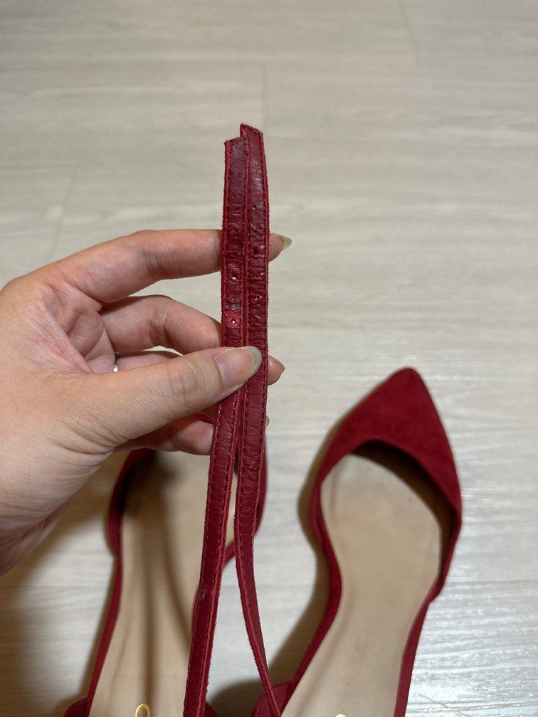Red heels with pearls store