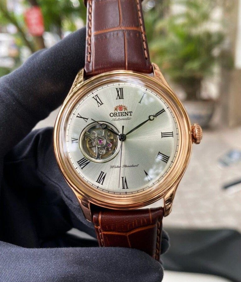 Orient watch store rose gold