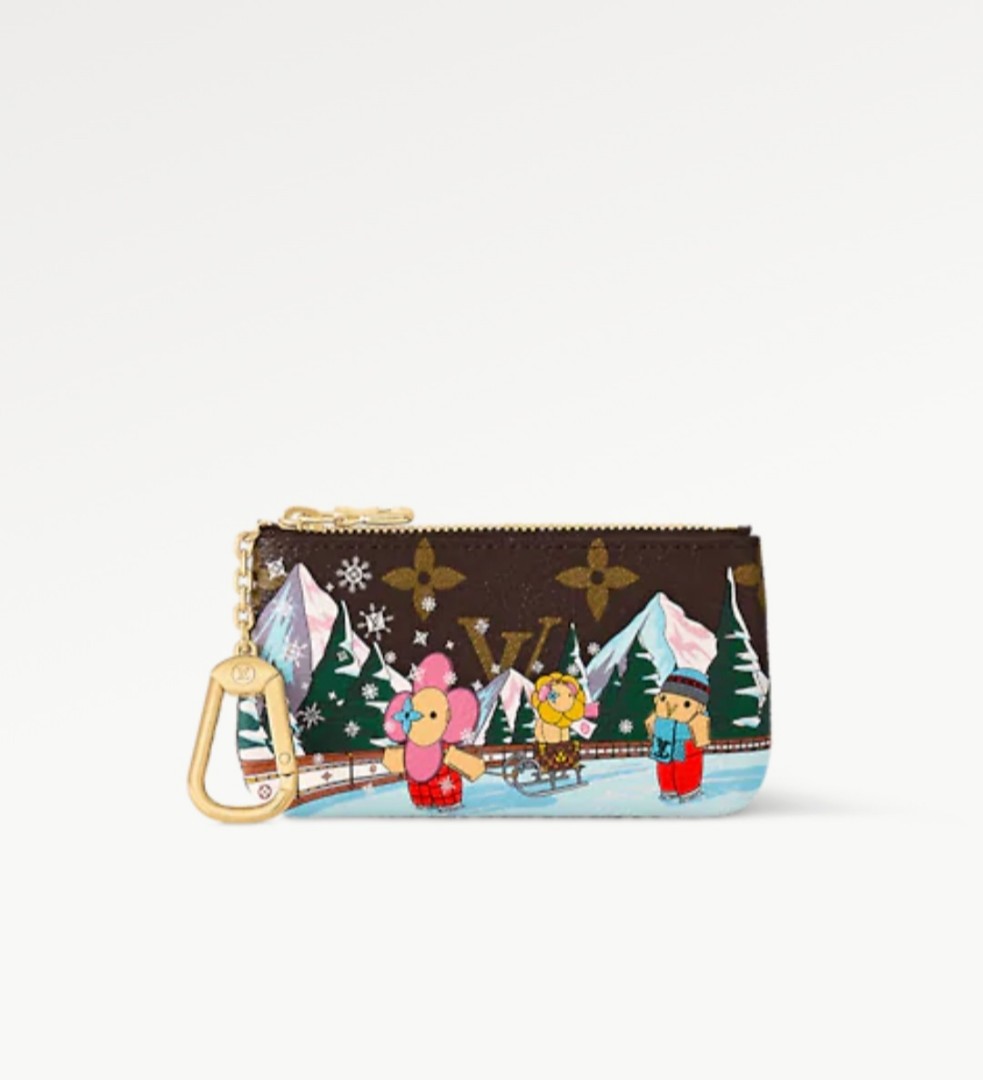 Louis Vuitton, Bags, Louis Vuitton Vivienne Key Pouch Christmas Animation  222