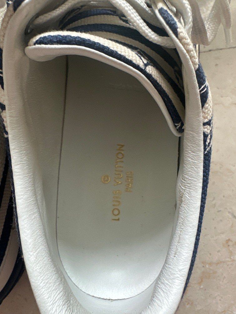 Louis Vuitton Womens Stellar Low Top Sneakers Blue/White Size 37.5 - THE  PURSE AFFAIR