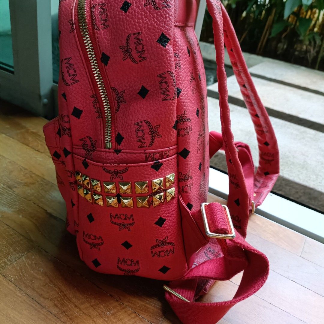 MCM Backpack Dark Pink