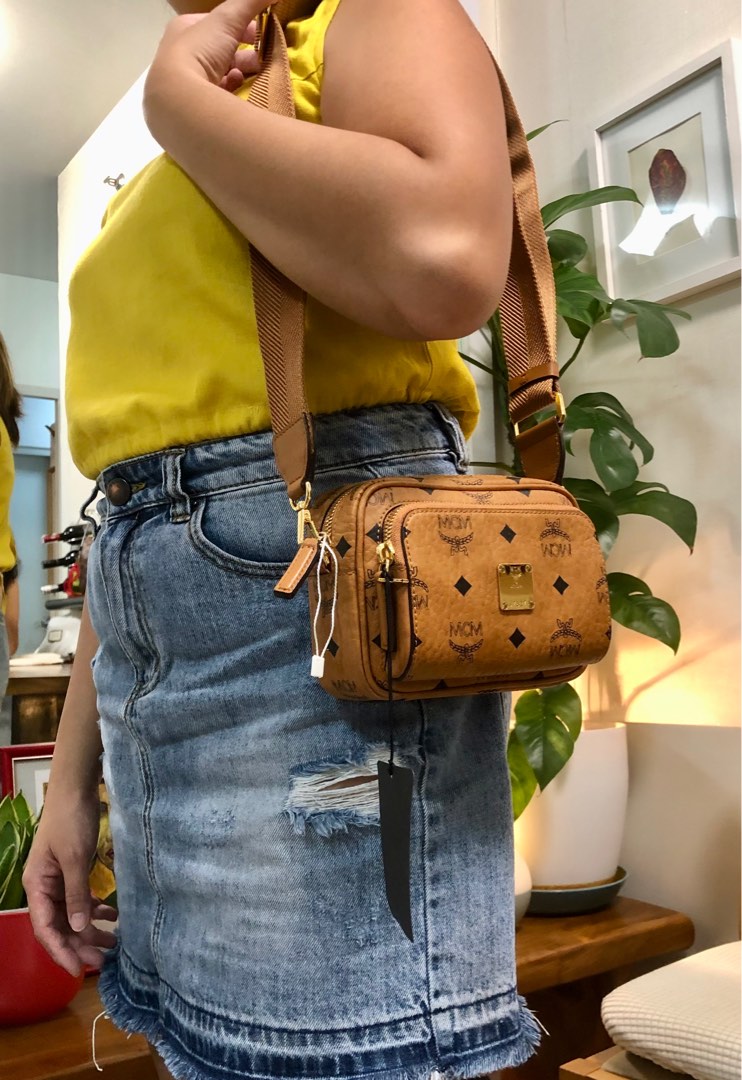 Mcm belt and backpack top