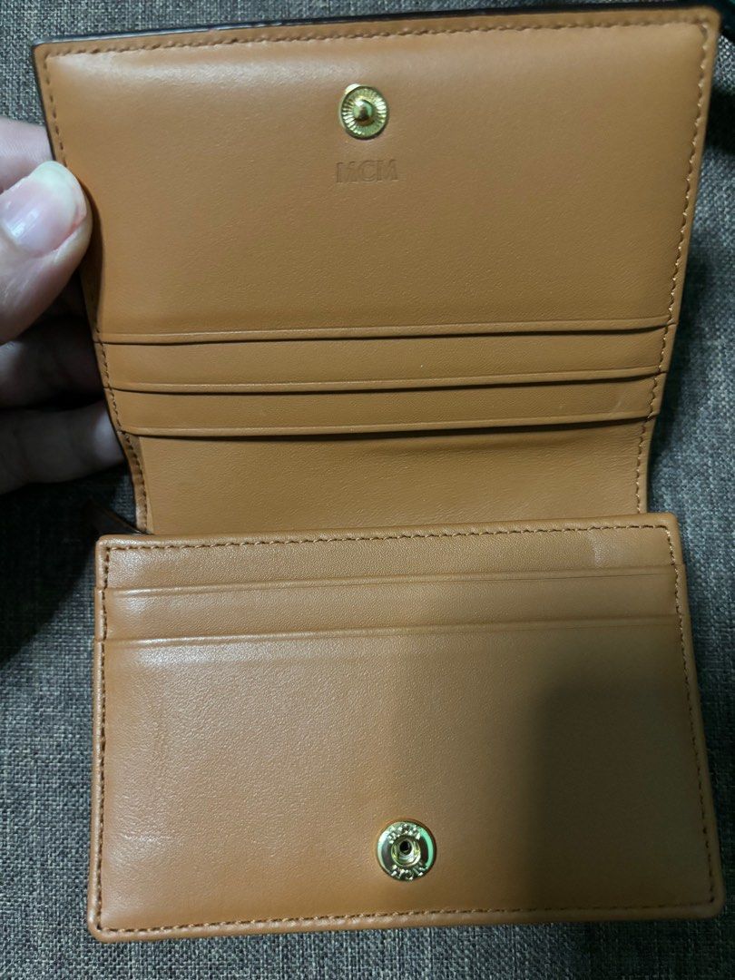 Large Tracy Chain Wallet in Visetos Cognac