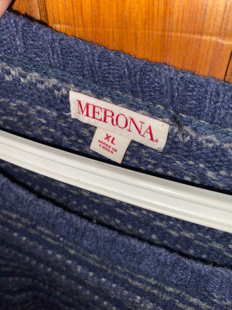 MERONA Long Sleeve Pattern Sweater Sweatshirt Women s Fashion Tops Longsleeves on Carousell