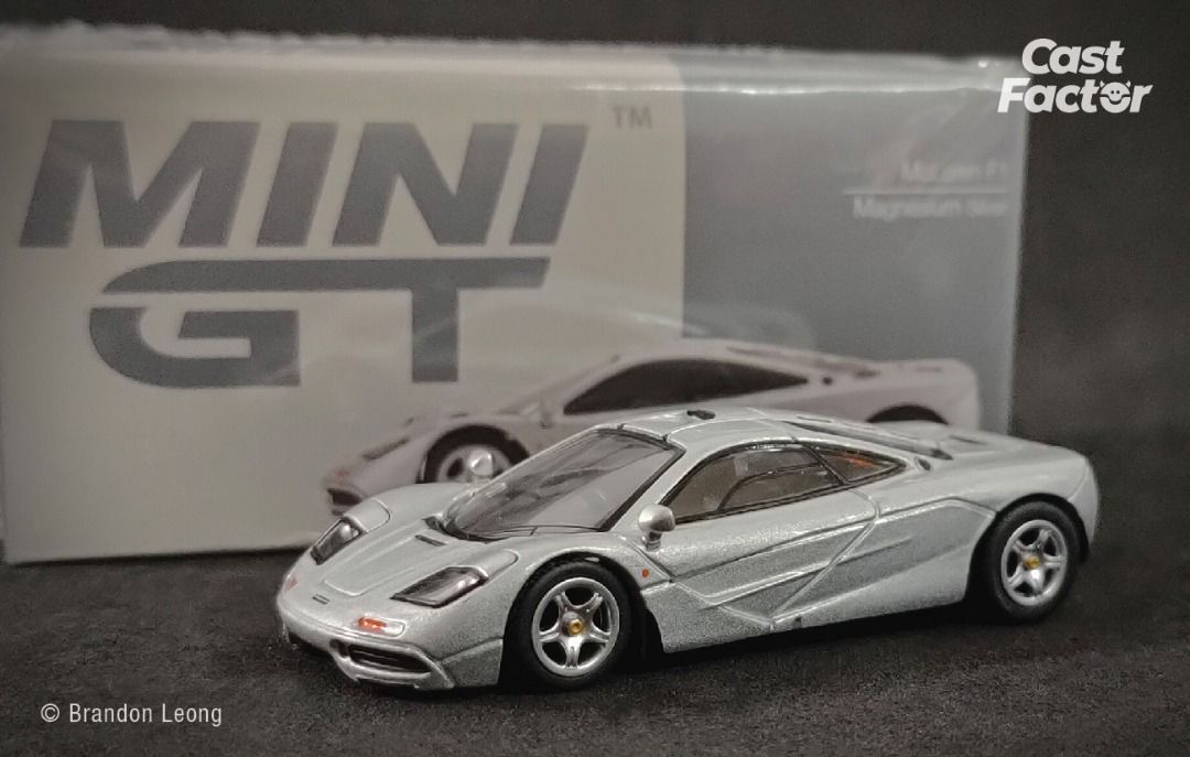 Mini GT 555 McLaren F1 Magnesium Silver Hobbies Toys Toys